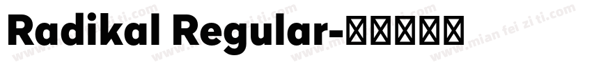 Radikal Regular字体转换